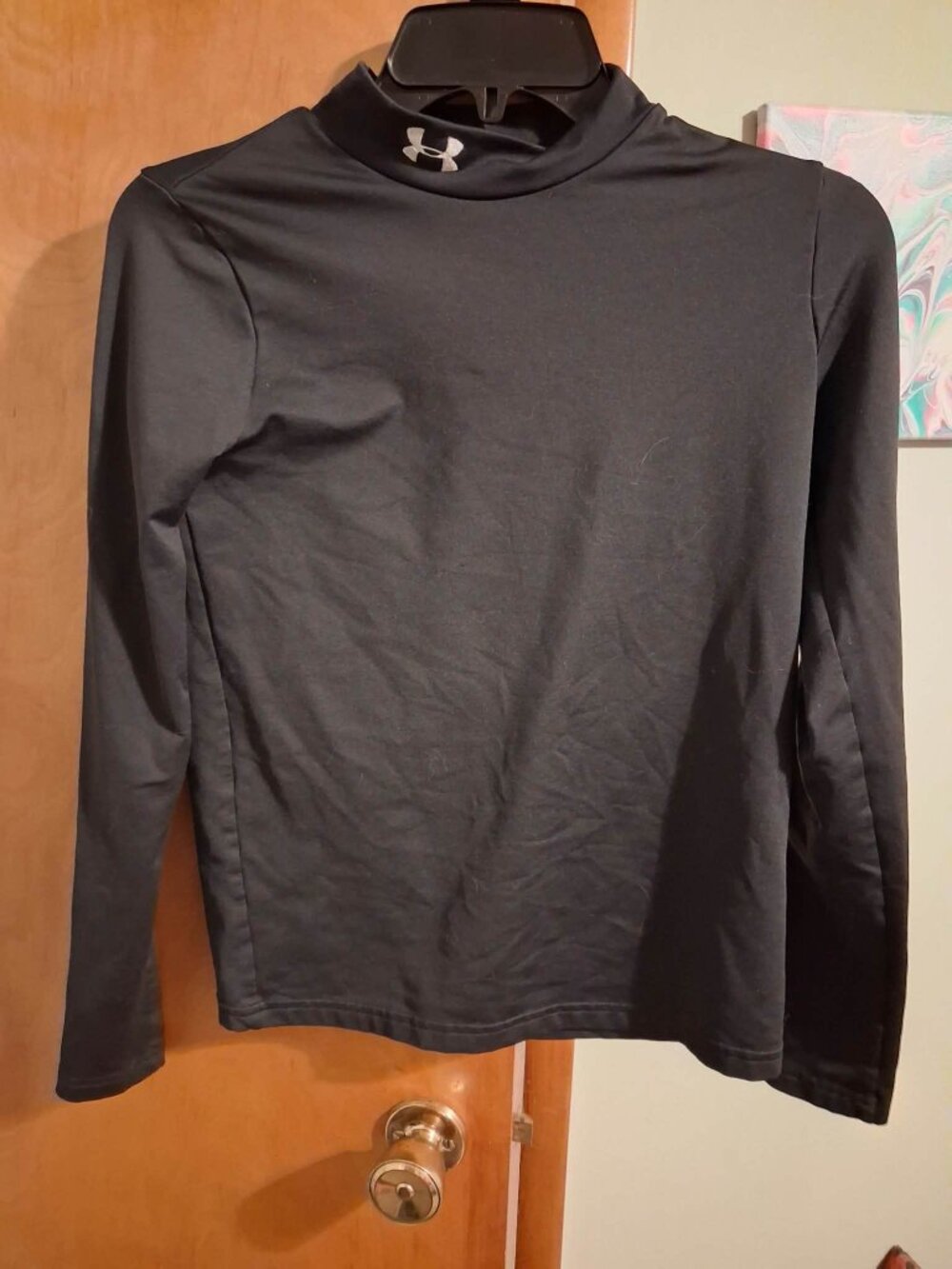 Under Armour YLG Fitted Long Sleeve Black